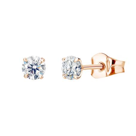 Lady Rose Gold Diamond Earrings