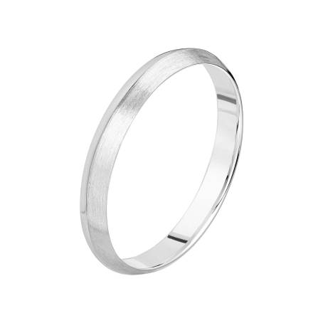 Alliance Homme Platine Thésée Love Brossée 3 mm