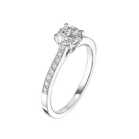 Ring 18K Weißgold Diamant Lady Pavée