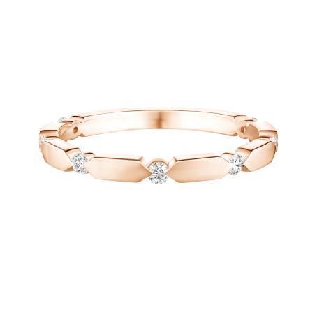 MET S Rose Gold Diamond Ring