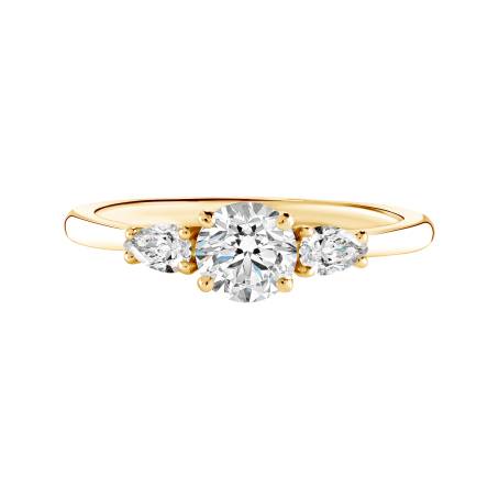 Little Lady Duo de Poires Yellow Gold Diamond Ring