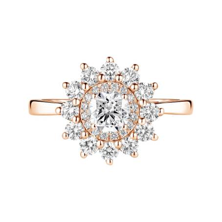 Lefkos 5 mm Rose Gold Diamond Ring