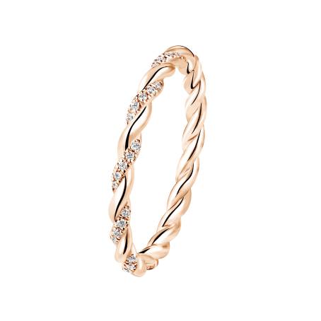 Capucine Pavée Rose Gold Diamond Ring