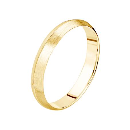 Allianz 18K Gelbgold Thésée Love Brossée 3,5 mm