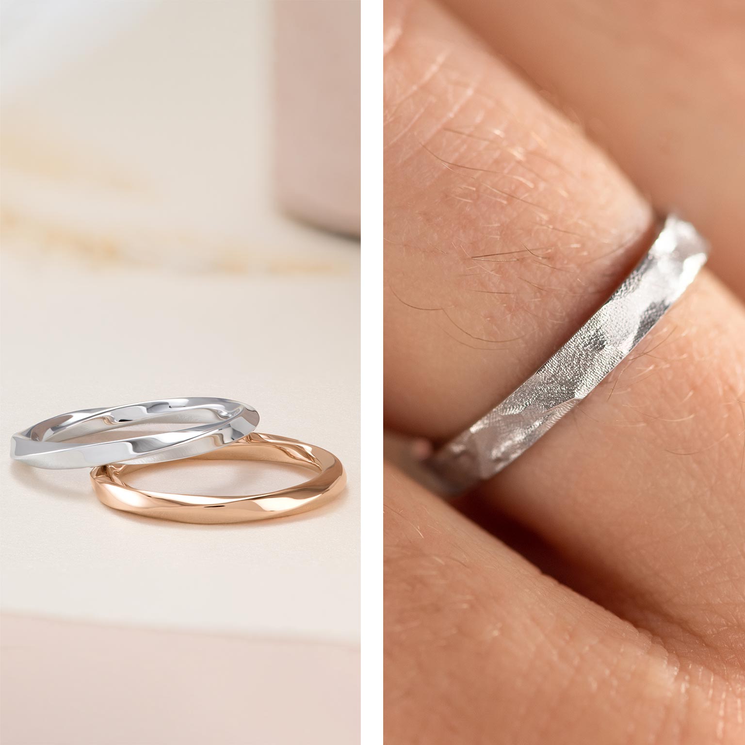 Half-band wedding bands