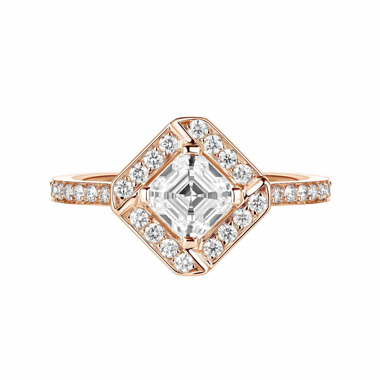 Plissage Rose gold Diamond